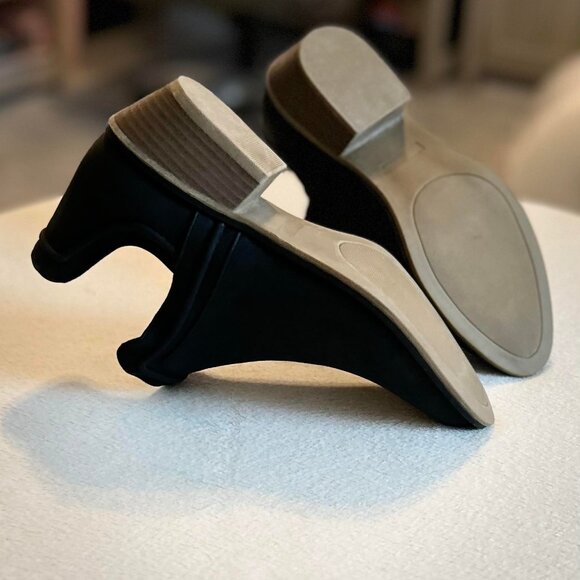 Women's New Black Suede Athena Low Cut Ankle Booties with Silver Dainty Studs - Picture 9 of 11